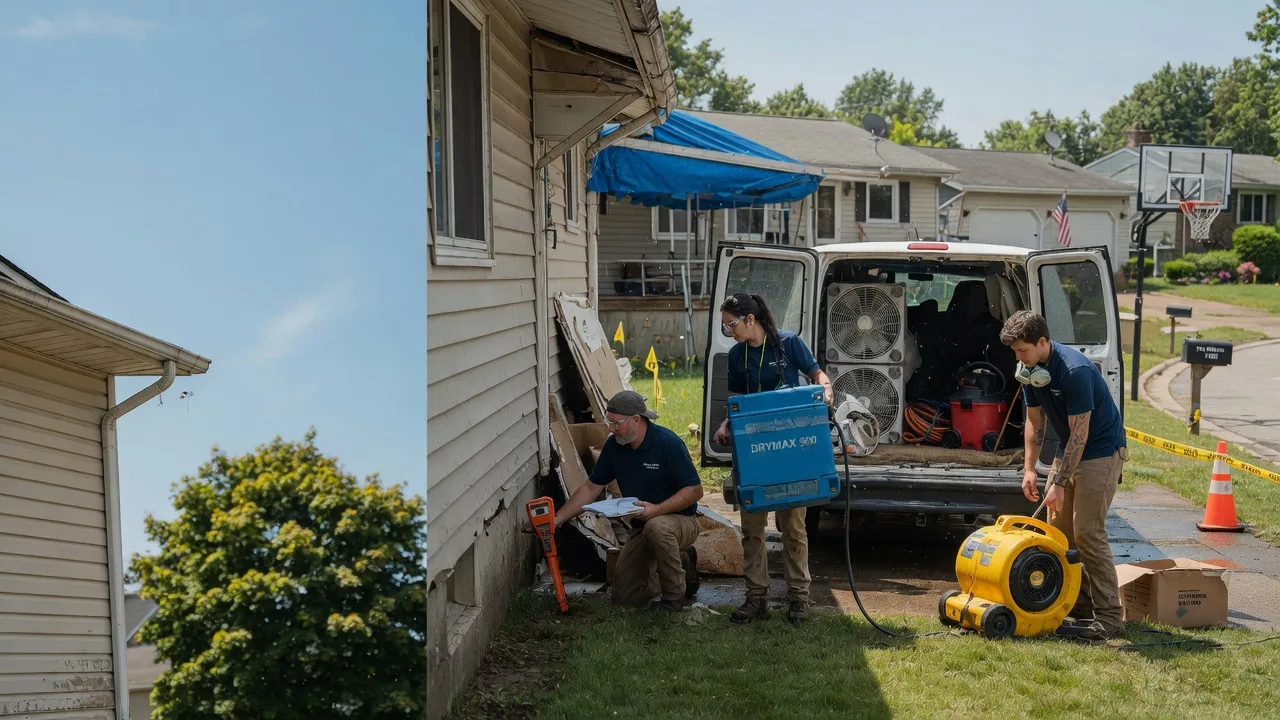 Ceiling Leak Cleanup in Mequon, WI near me
